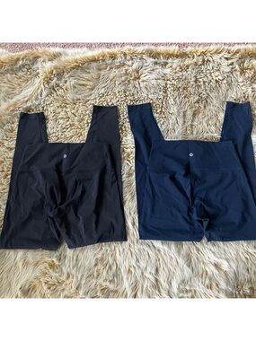 Lululemon High-Rise Align leggings Black & Navy lot bundle